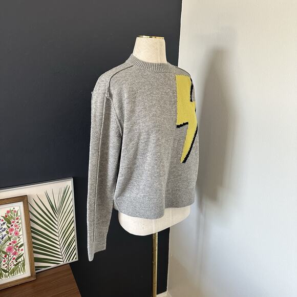 ROBERT RODRIGUEZ Lightning Bolt Wool & Cashmere Sweater - Picture 4 of 9